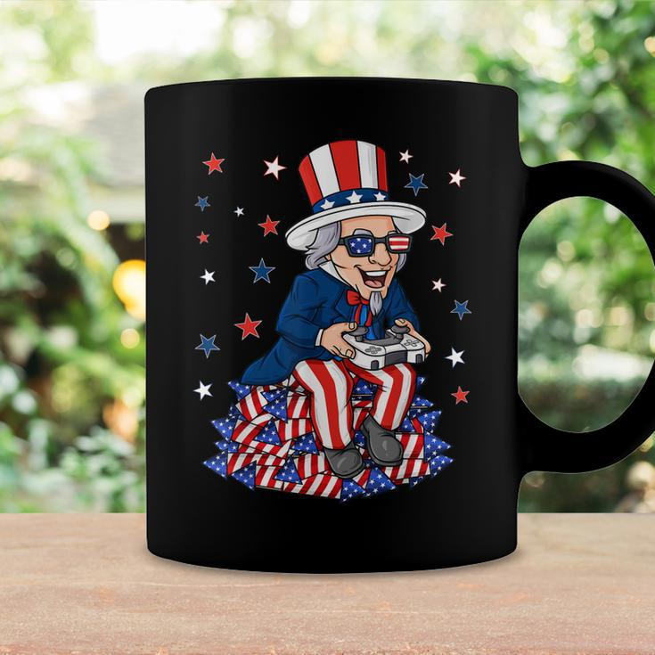 Uncle Sam Game Controller 4Th Of July Boys Kids Ns Gamer Coffee Mug Gifts ideas