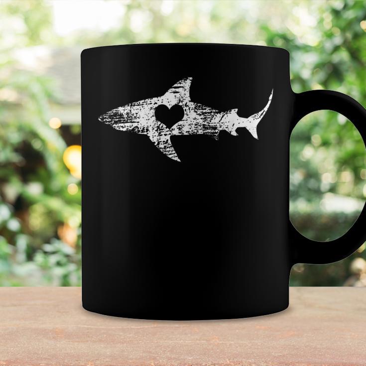 Vintage Shark Silhouette Hammerhead Shark Tiger Shark Heart 158 Trending Shirt Coffee Mug Gifts ideas