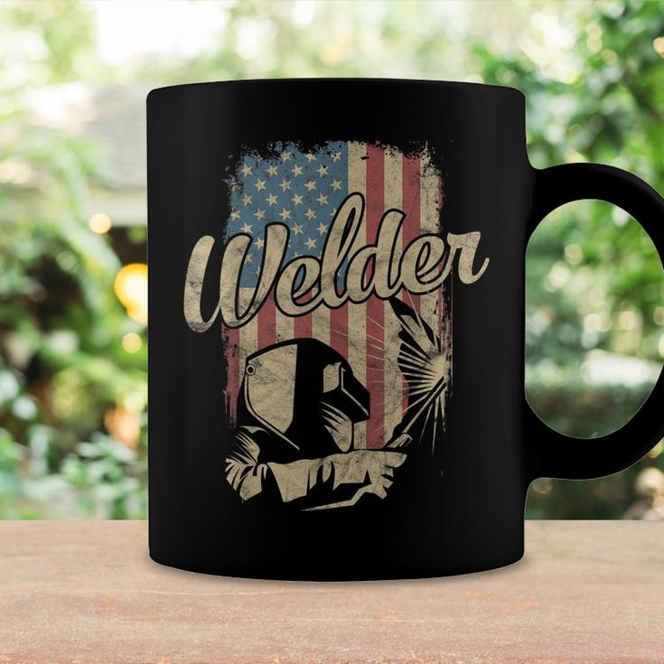 Welder American Flag Welding Gift Usa Patriotic Retro Helmet V2 Coffee Mug Gifts ideas