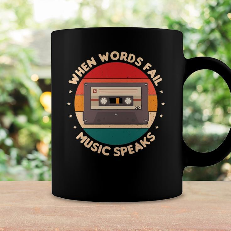 When Words Fail Music Speaks Music Quote For Musicians Coffee Mug Gifts ideas