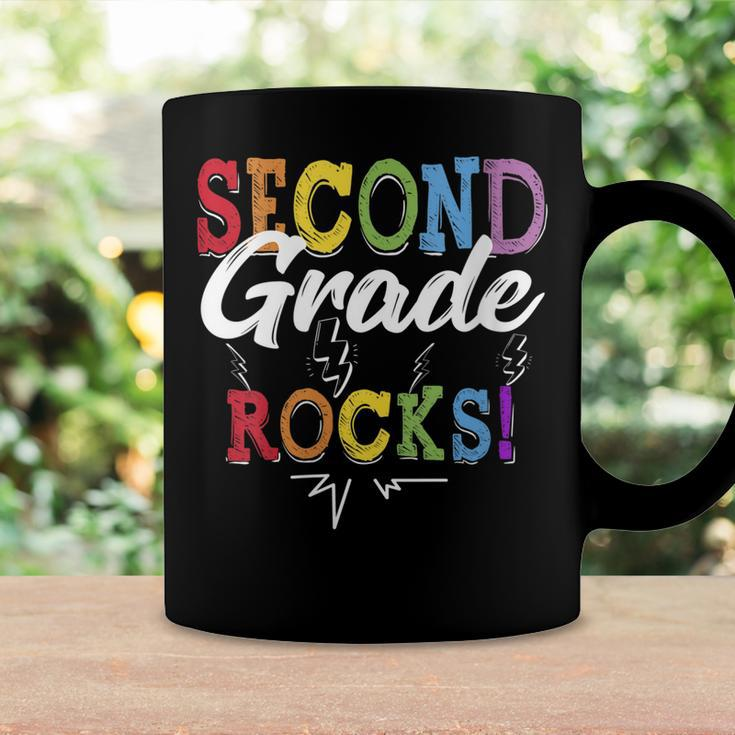 Womens Cute Second Grade Rocks Team 2Nd Grade Teacher Student Kids Coffee Mug Gifts ideas