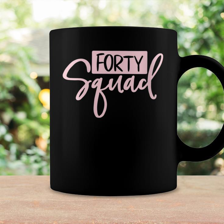 Womens Forty Squad Forty Af Dad Mom 40Th Birthday Matching Outfits Coffee Mug Gifts ideas