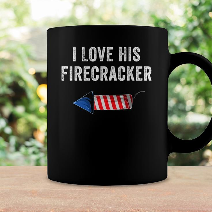Womens I Love His Firecracker Matching Couple 4Th Of July Wife Gf Coffee Mug Gifts ideas