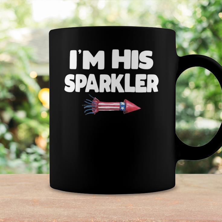Womens Im His Sparkler Fireworks Couple Matching 4Th Of July Gift Coffee Mug Gifts ideas