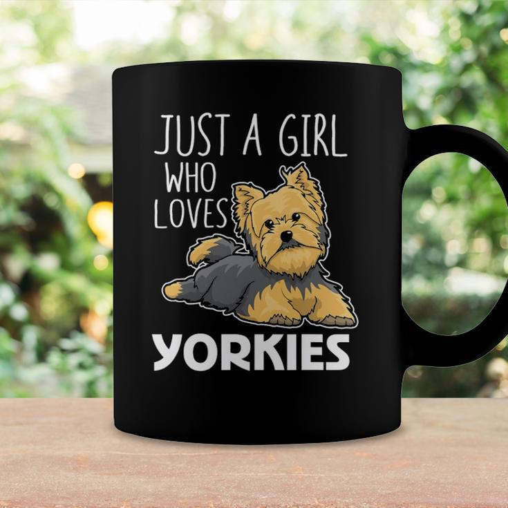 Womens Just A Girl Who Loves Yorkies Funny Yorkshire Terrier Gift Coffee Mug Gifts ideas