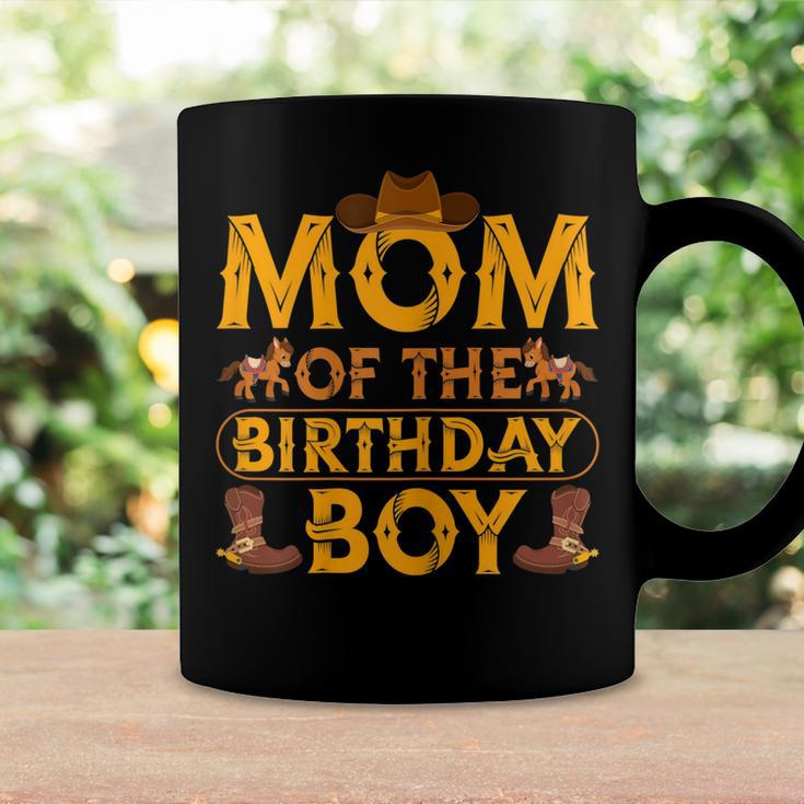 Womens Mom Of The Birthday Boy Cowboy Western Theme Birthday Party Coffee Mug Gifts ideas