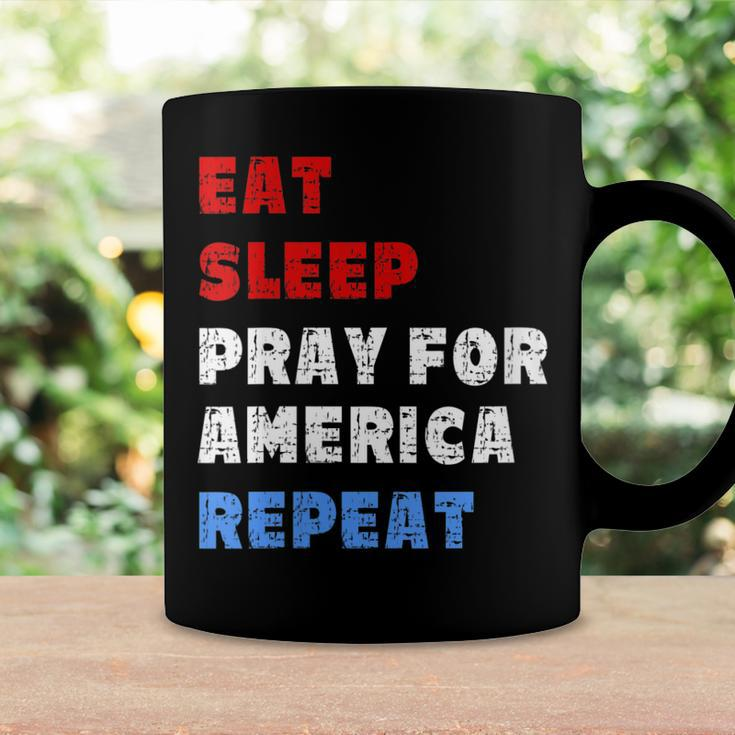 Womens Pray For America Patriotic Christian Saying 4Th Of July Meme Coffee Mug Gifts ideas