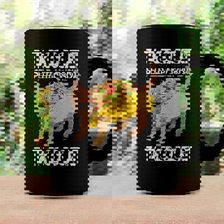 Womens Tacocat Spelled Backward Is Tacocat Love Cat And Taco Coffee Mug Gifts ideas