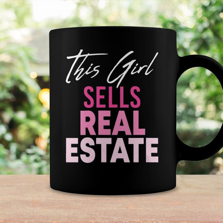 Womens This Girl Sells Real Estate Realtor Real Estate Agent Broker Coffee Mug Gifts ideas