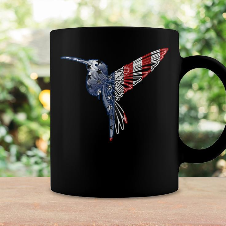 Womens Usa American Flag Dot Art Cute Bird Hummingbird 4Th Of July V2 Coffee Mug Gifts ideas