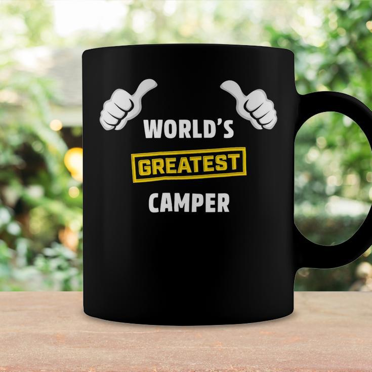 Worlds Greatest Camper Funny Camping Gift CampShirt Coffee Mug Gifts ideas