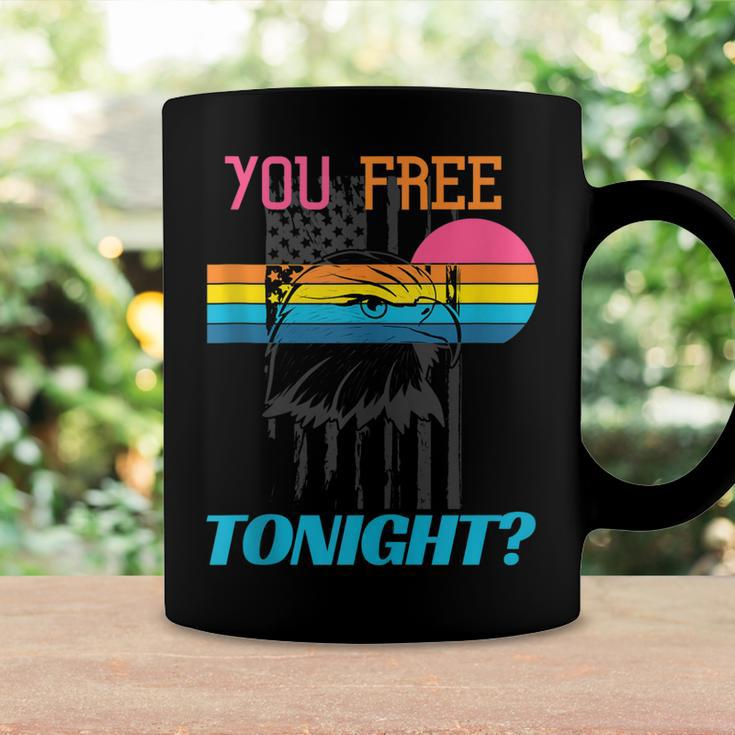 You Free Tonight 4Th Of July Retro American Bald Eagle Coffee Mug Gifts ideas