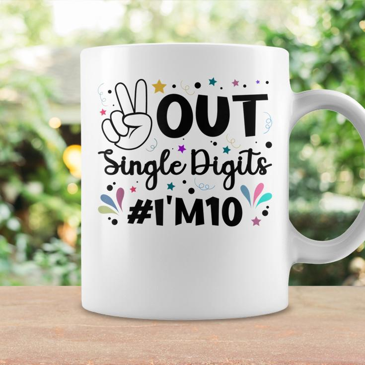 10Th Birthday For Girls Peace Out Single Digits Coffee Mug Gifts ideas