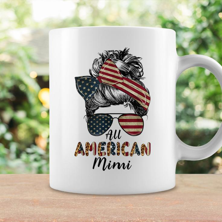 All American Mimi Messy Bun Matching Family 4Th Of July Mom Coffee Mug Gifts ideas