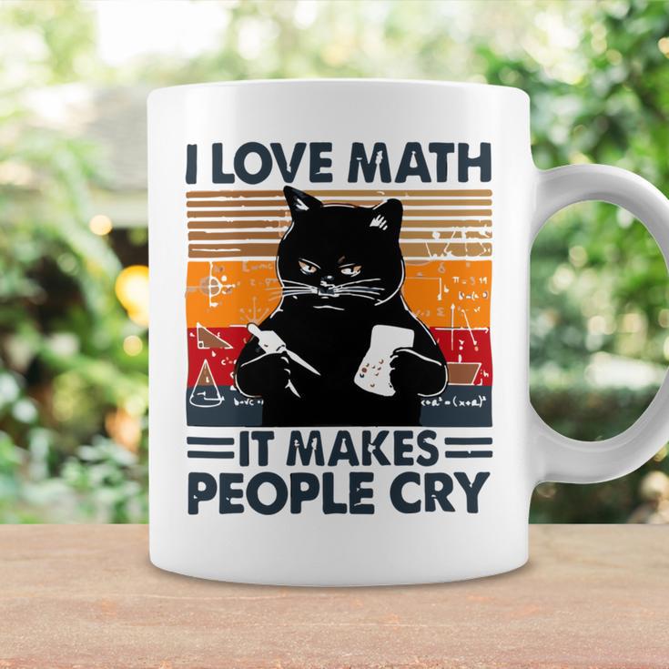 Black Cat I Love Math It Makes People Cry Coffee Mug Gifts ideas