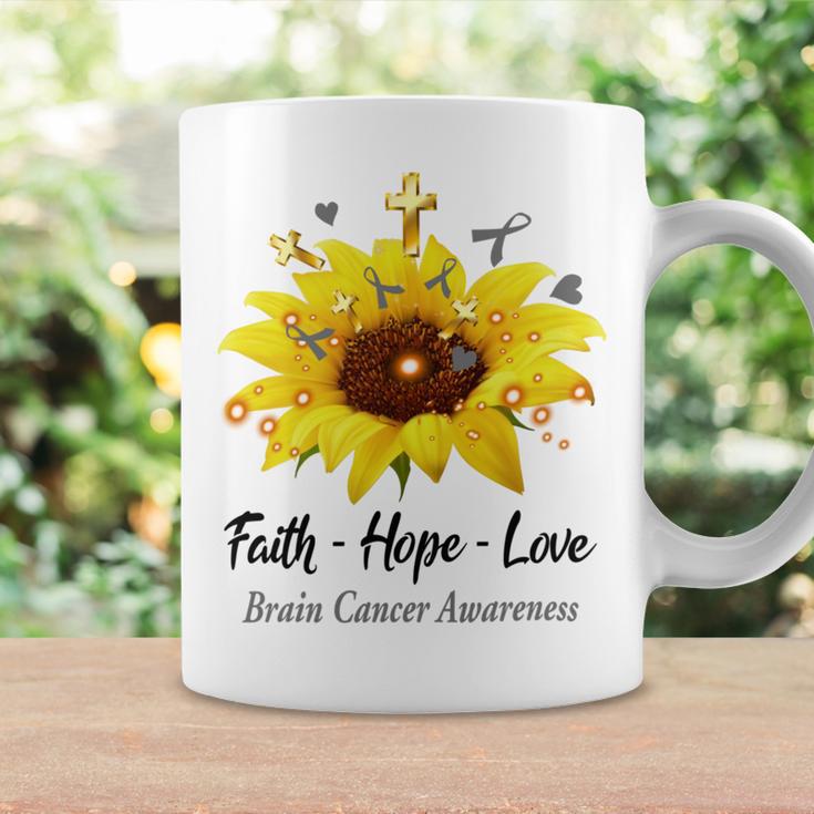 Brain Cancer Awareness Faith Hope Love Coffee Mug Gifts ideas