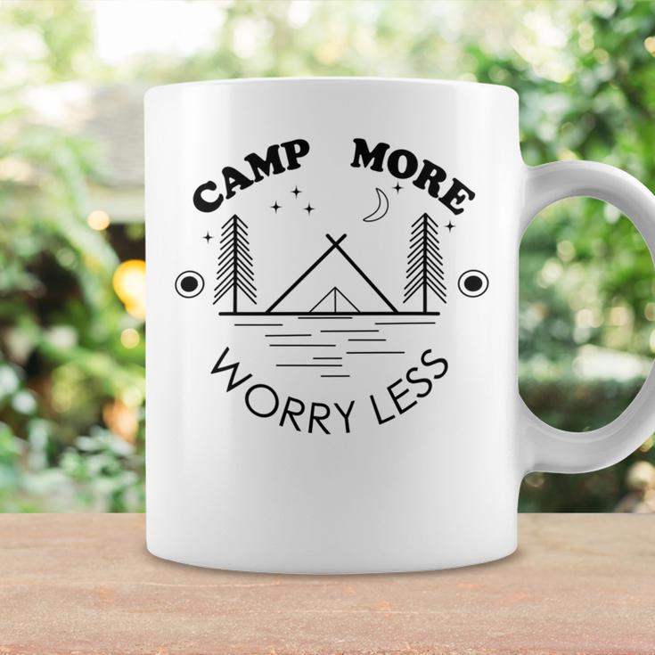 Camp More Worry Less Camping Lovers Coffee Mug Gifts ideas