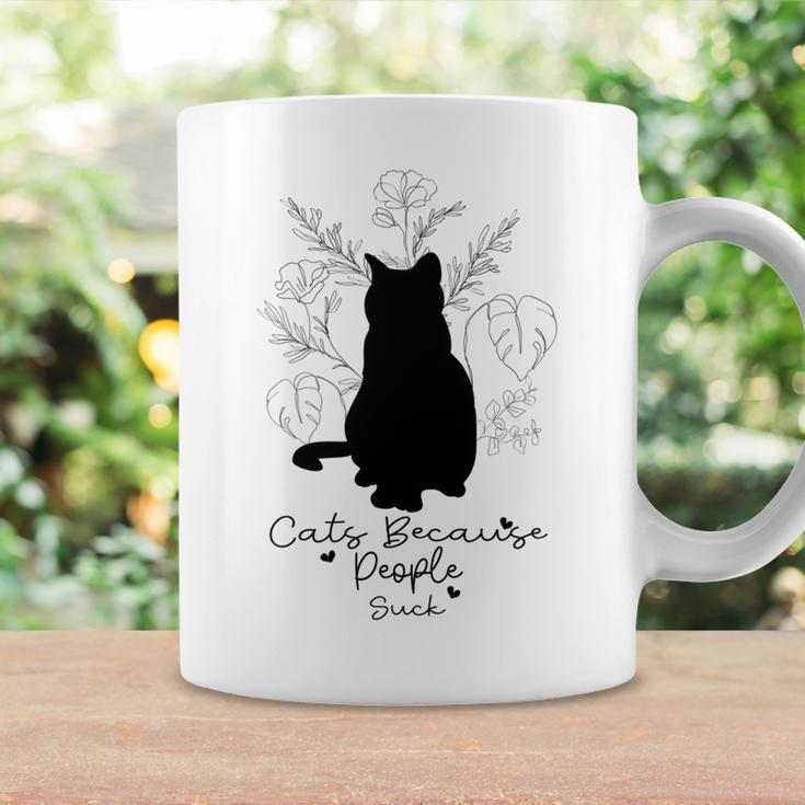 Cats Because People Suck Gift For Cat Lover Cat Quotes Tee People Suck Coffee Mug Gifts ideas