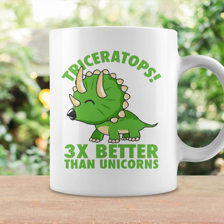 Cool Triceratops 3X Better Than Unicorns Funny Dinosaur Gift Coffee Mug Gifts ideas