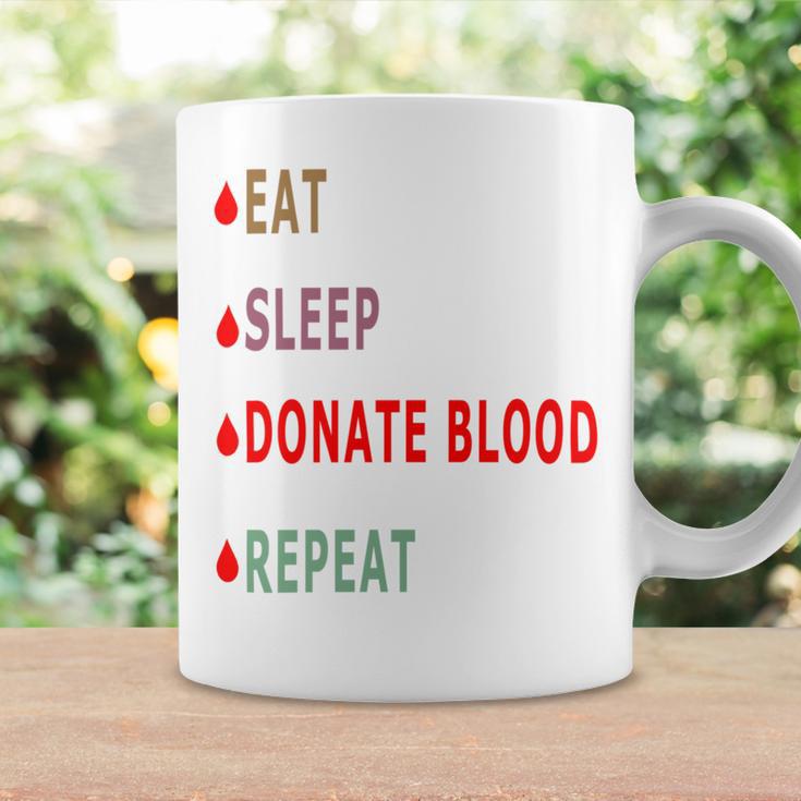 Eat Sleep Donate Blood Repeat Blood Donation Blood Donation Awareness Coffee Mug Gifts ideas