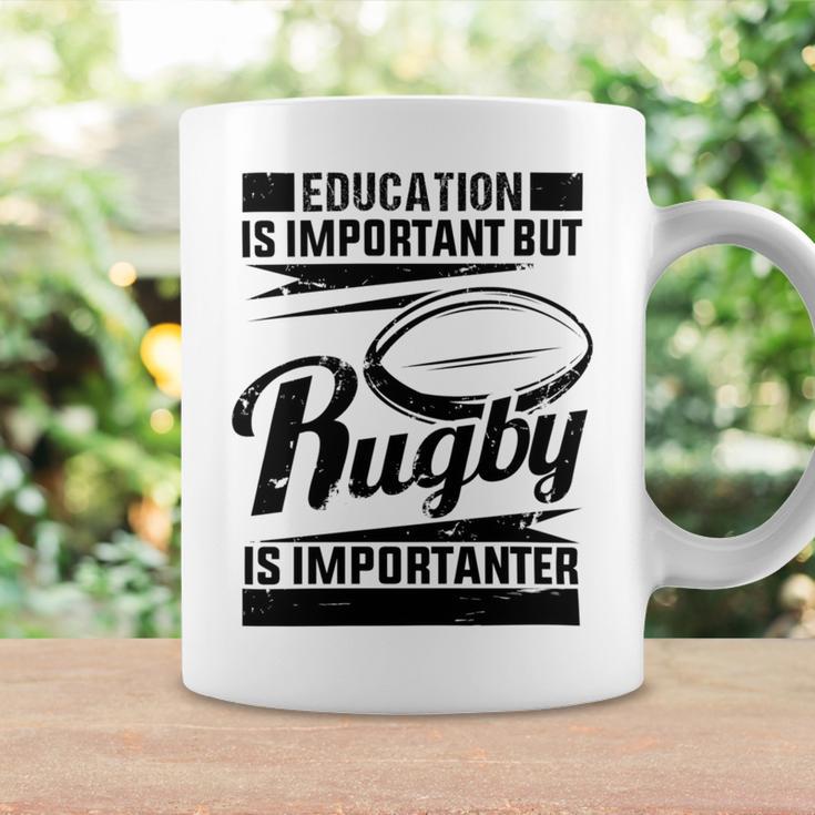 Education Is Important But Rugby Is Importanter Coffee Mug Gifts ideas