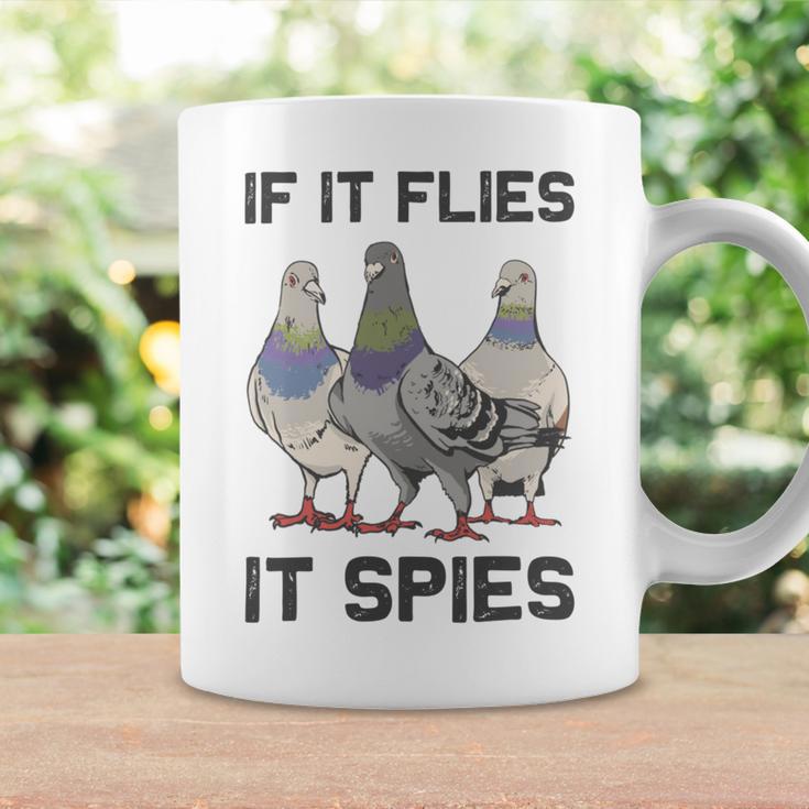 Funny Birds Pun Pigeon If It Flies It Spies Birds Are Liars Coffee Mug Gifts ideas