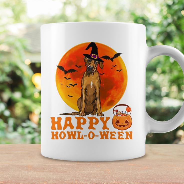 Funny Rhodesian Ridgeback Dog Halloween Happy Howl-O-Ween Coffee Mug Gifts ideas