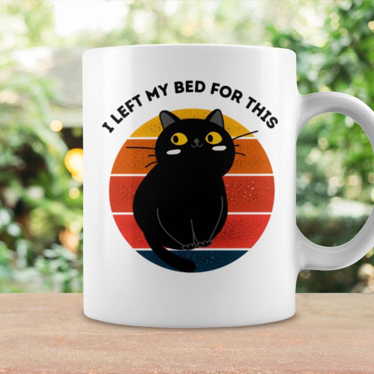 Funny Vintage Black Cat I Left My Bed For This Coffee Mug Gifts ideas