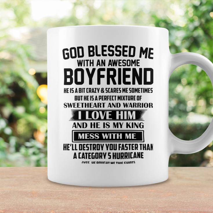 God Blessed Me With An Awesome Boyfriend Coffee Mug Gifts ideas