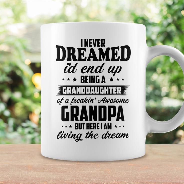 Granddaughter Of A Freakin Awesome Grandpa Coffee Mug Gifts ideas