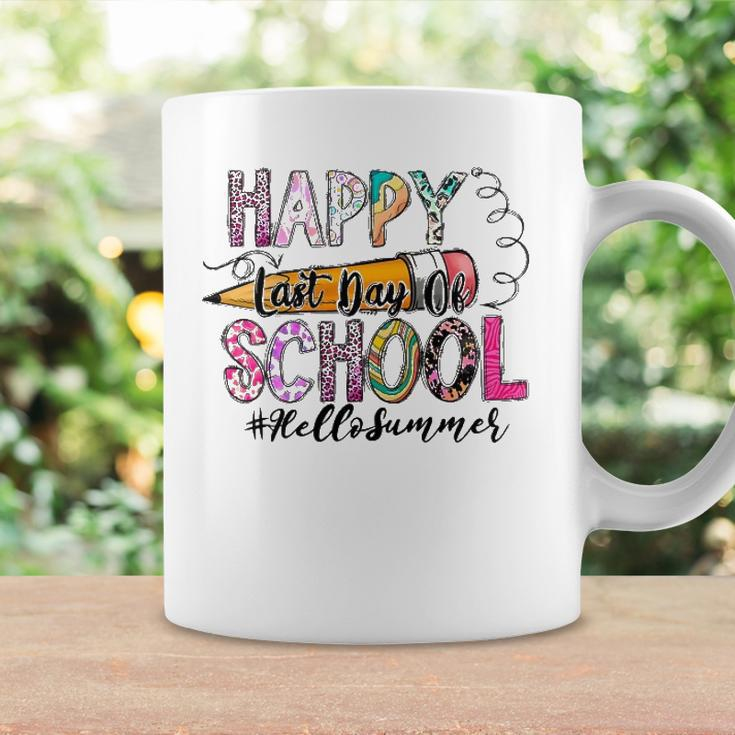 Happy Last Day Of School Teacher Student Graduation Leopard Coffee Mug Gifts ideas