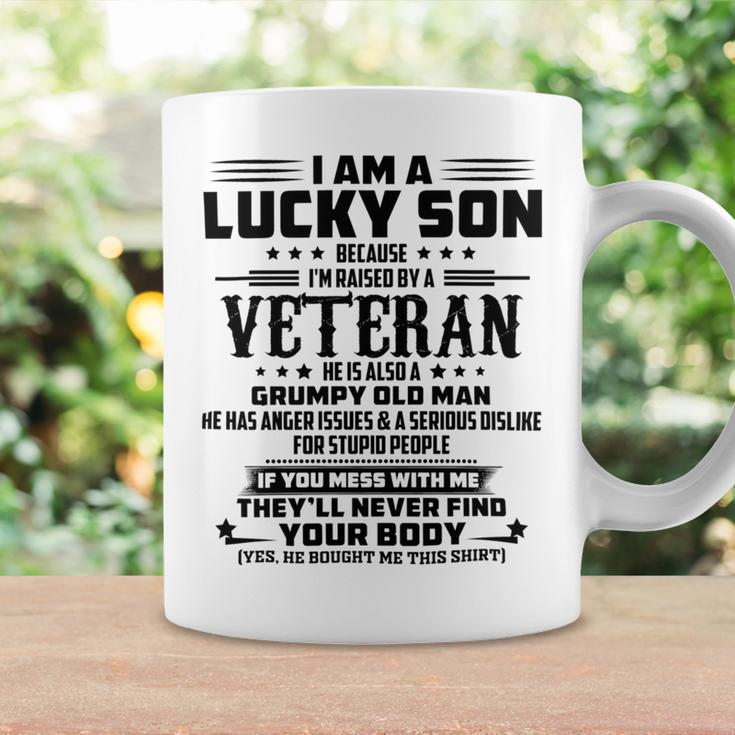 I Am A Lucky Son Because Im Raised By A Veteran Coffee Mug Gifts ideas