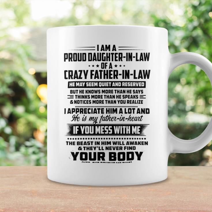 I Am A Proud Daughter In Law Of A Crazy Father In Law V2 Coffee Mug Gifts ideas