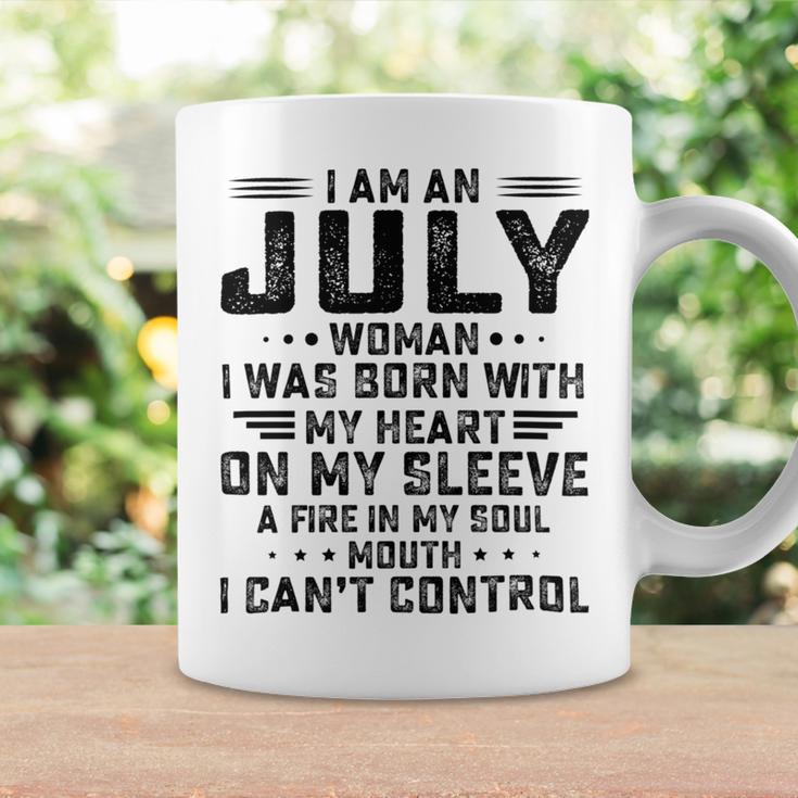 I Am An July Woman I Was Born With My Heart On My Sleevepng V2 Coffee Mug Gifts ideas