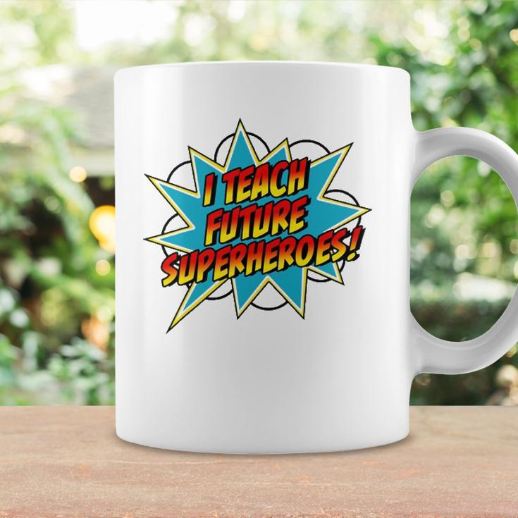 I Teach Superheroes Retro Comic Super Teacher Graphic Coffee Mug Gifts ideas