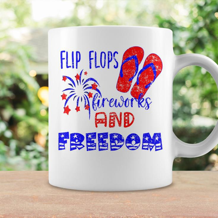 July 4Th Flip Flops Fireworks & Freedom 4Th Of July Party Coffee Mug Gifts ideas