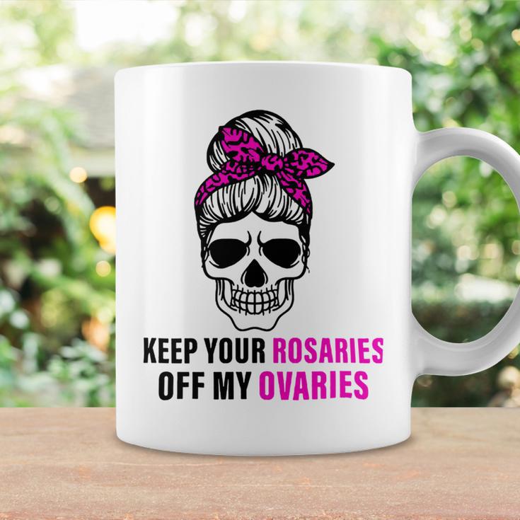 Keep Your Rosaries Off My Ovaries Feminist Skull Coffee Mug Gifts ideas