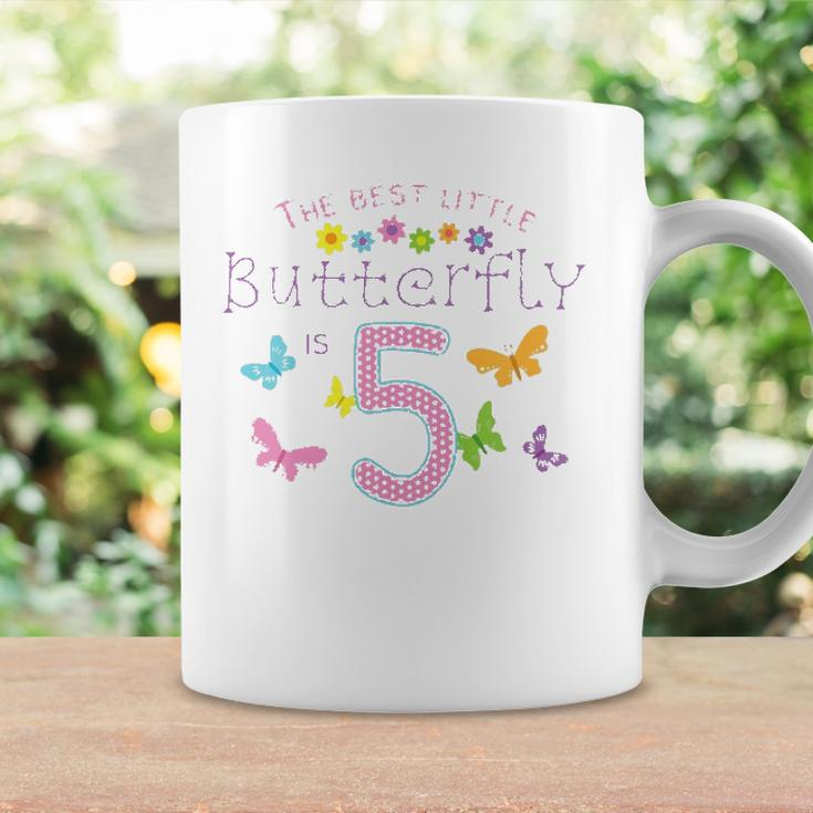 Kids 5Th Fifth Birthday Party Cake Little Butterfly Flower Fairy Coffee Mug Gifts ideas