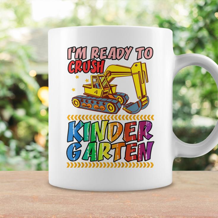 Kids Funny Im Ready To Crush Kindergarten Kinder Excavator Coffee Mug Gifts ideas