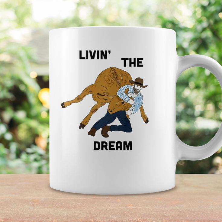 Livin The Dream Rodeo Cowboy Coffee Mug Gifts ideas