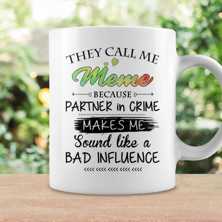 Meme Grandma Gift They Call Me Meme Because Partner In Crime Coffee Mug Gifts ideas