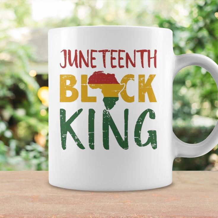 Mens Juneteenth Black King In African Flag Colors For Afro Pride Coffee Mug Gifts ideas