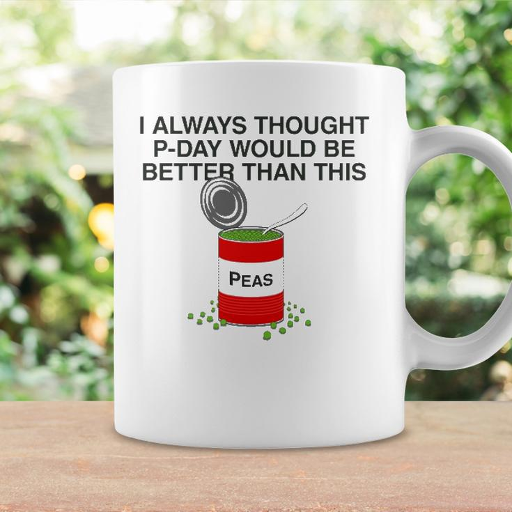 P-Day Funny Lds Missionary Pun Canned Peas P Day Coffee Mug Gifts ideas
