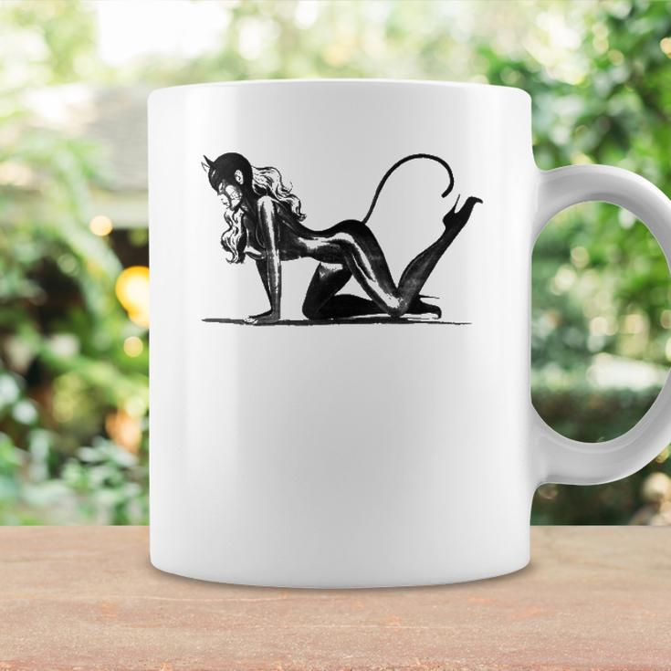 Sexy Catsuit Latex Black Cat Costume Cosplay Pin Up Girl Coffee Mug Gifts ideas