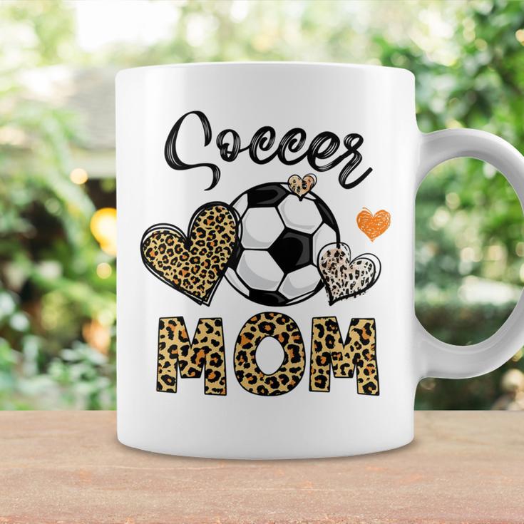 Soccer Mom Game Day Cheer Mom Leopard Mothers Day Coffee Mug Gifts ideas