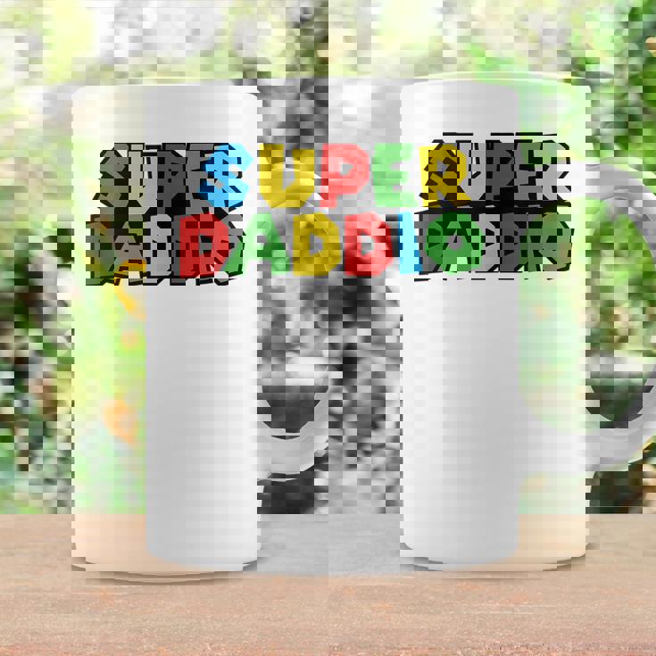 Super-Daddio Funny Gamer Dad Fathers Day Video Game Lover Coffee Mug Gifts ideas