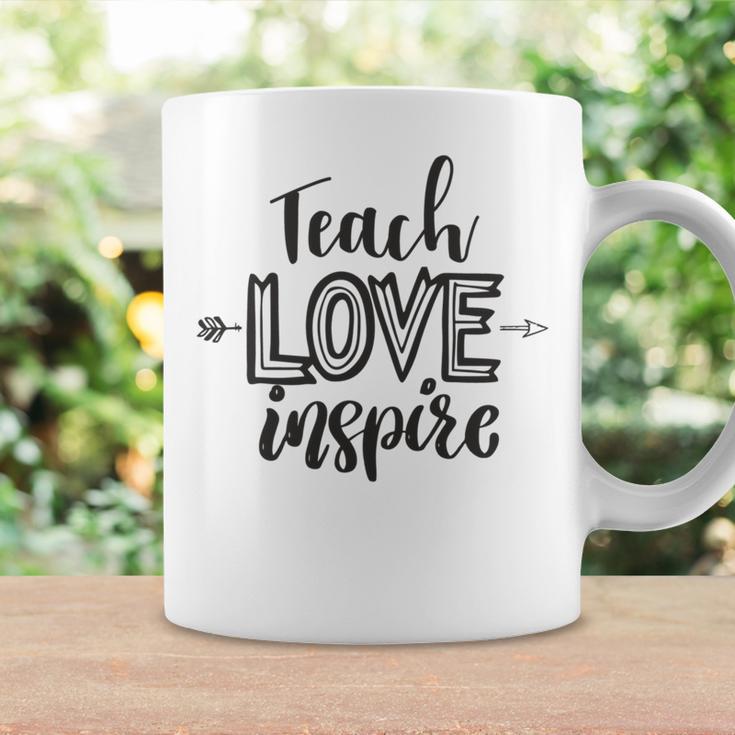 Teach Love Inspire Teacher Appreciation Day Back To School Coffee Mug Gifts ideas