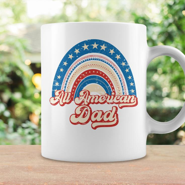 Us Flag Rainbow All American Dad 4Th Of July Mothers Day Coffee Mug Gifts ideas