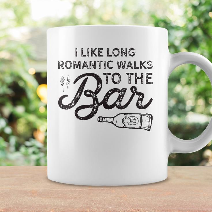 Womens I Like Long Romantic Walks To The Bar Funny Drinking Coffee Mug Gifts ideas