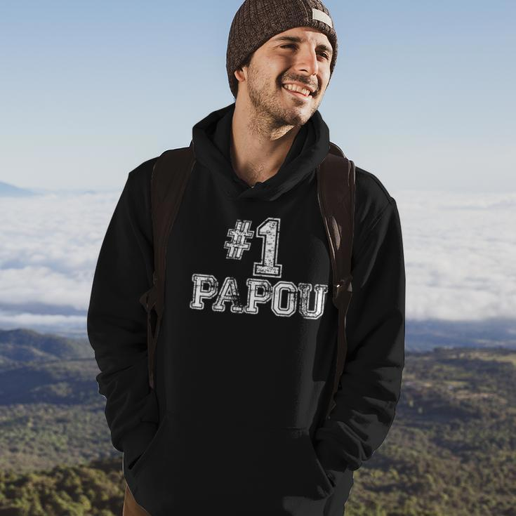 1 Papou Number One Sports Fathers Day Gift Hoodie Lifestyle